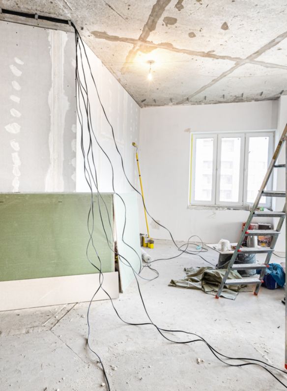 installing drywall in Orlando by TJ handyman