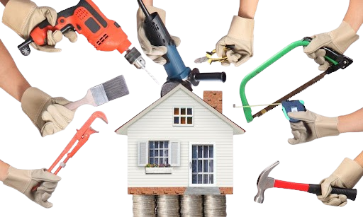 Home with all the maintenance tools
