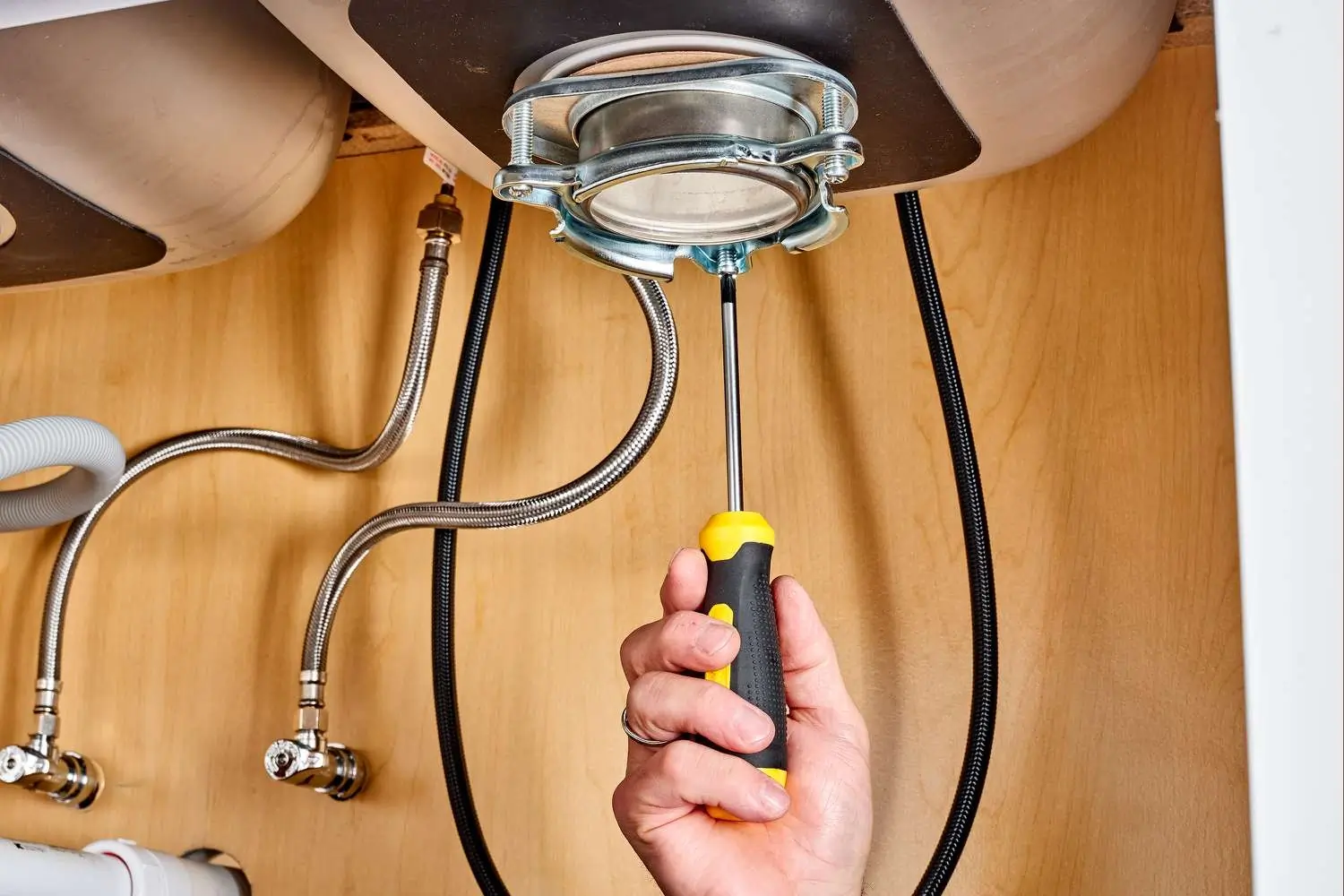 garbage disposal installation