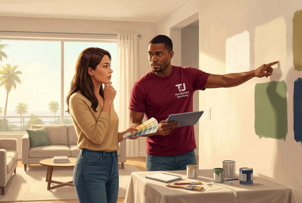 How to choose the best paint colors for your home with guidance from TJ Handyman Services in Orlando during an in-home color consultation.