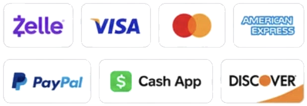 We accept payments through Visa, MasterCard, American Express, and PayPal